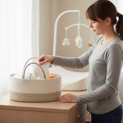 Panier rangement bébé