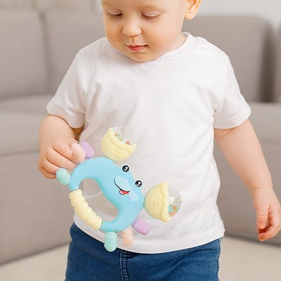 Hochet bébé | Éveil Sensoriel Coloré - SIAKA BISSIN