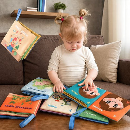 Livre bebe en tissus | Sensoriel Coloré - BISSIN BOUTIQUE