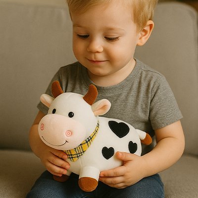 Peluche vache | Ultra - douce - SIAKA BISSIN