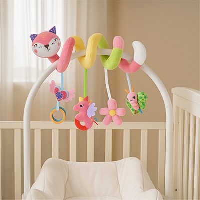 Spirale d'activité bébé | Éveil Sensoriel Multicolore - SIAKA BISSIN