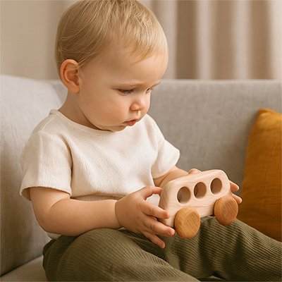 Voiture en bois | ÉcoJouet - SIAKA BISSIN